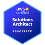 AWS Certified Solutions Architect Associate badge.